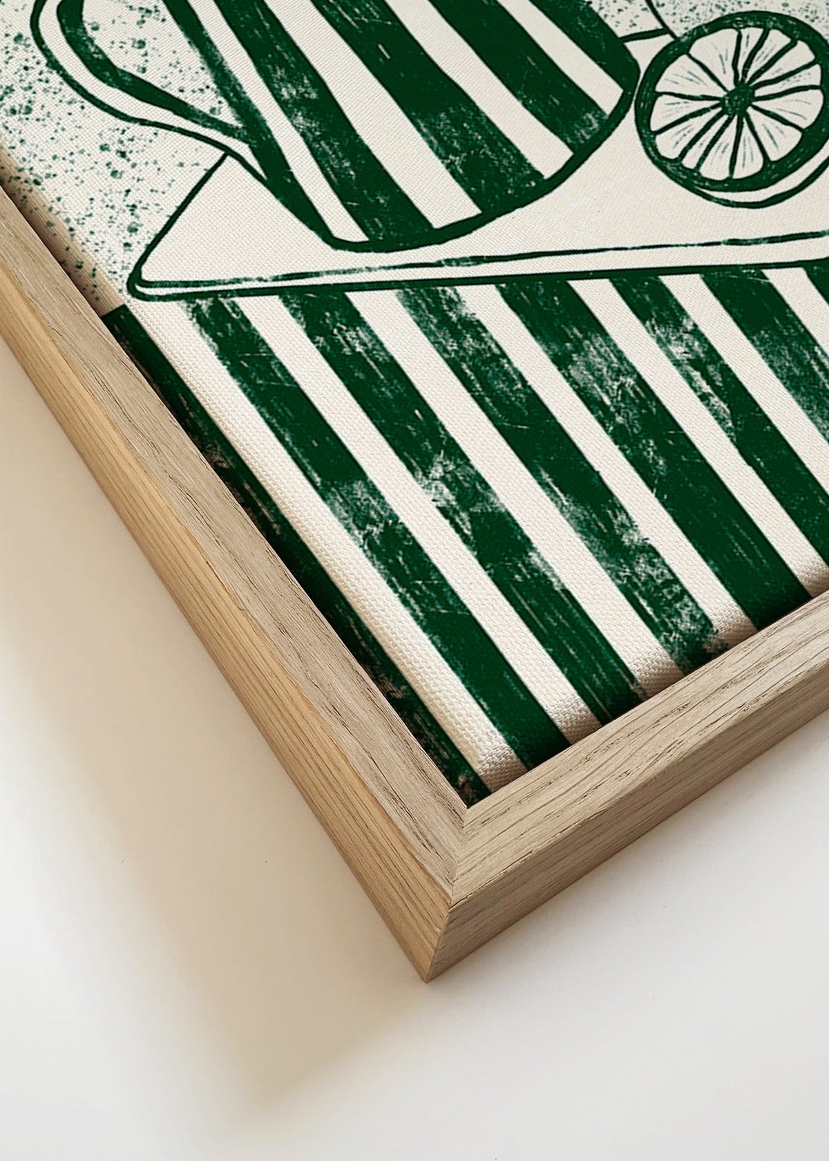 Cuadro de cocina con jarra y limón – Canvas detail