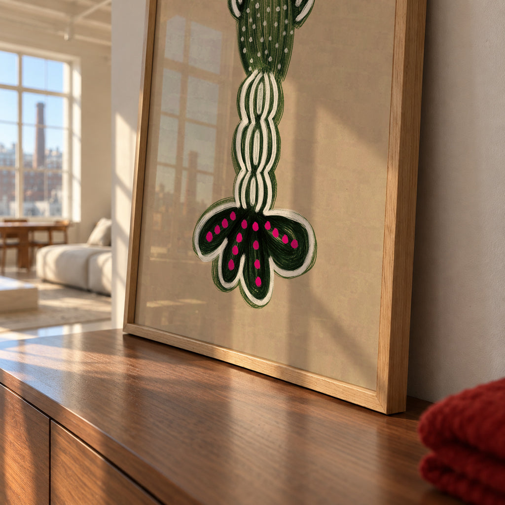 GREEN LOBSTER - Framed poster detail