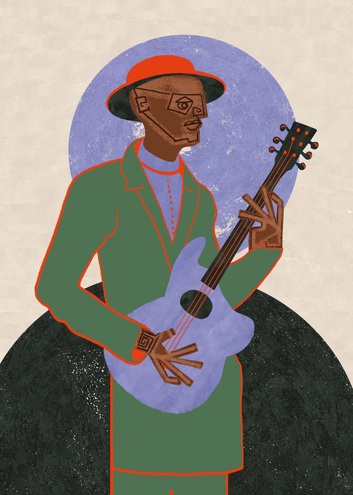 MUSICIAN GUY XII - Unframed art print