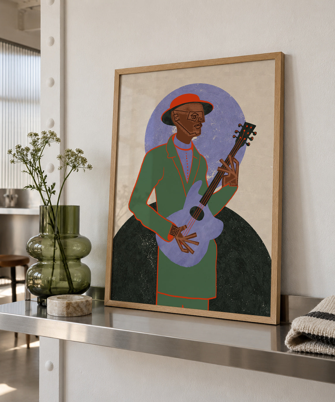MUSICIAN GUY XII - Framed poster in an interior