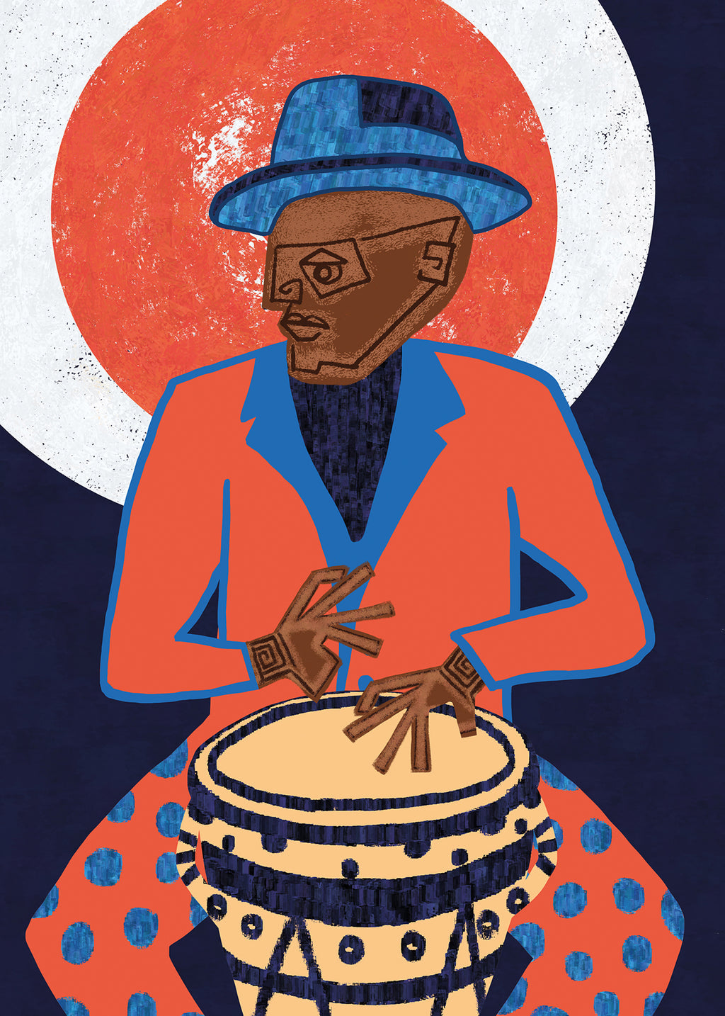 MUSICIAN GUY V - Unframed art print