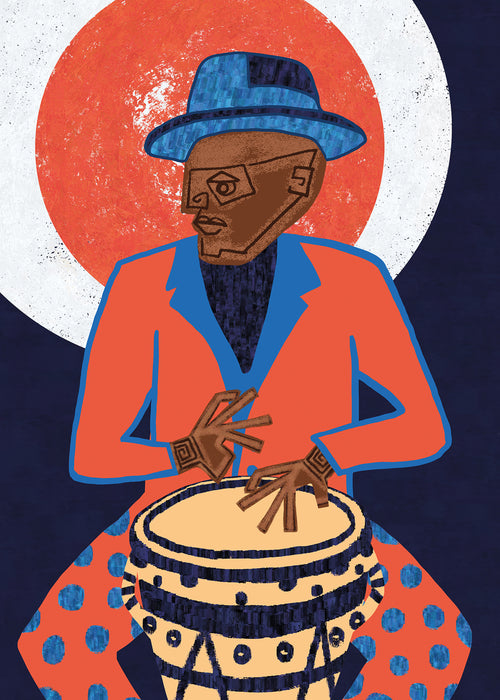MUSICIAN GUY V - Unframed art print