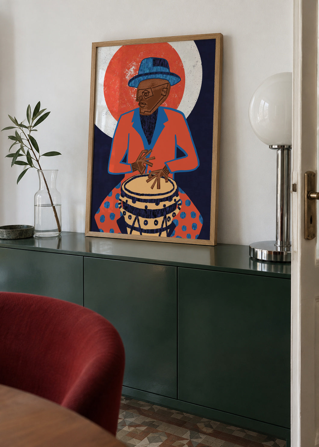 MUSICIAN GUY V - Framed poster in an interior