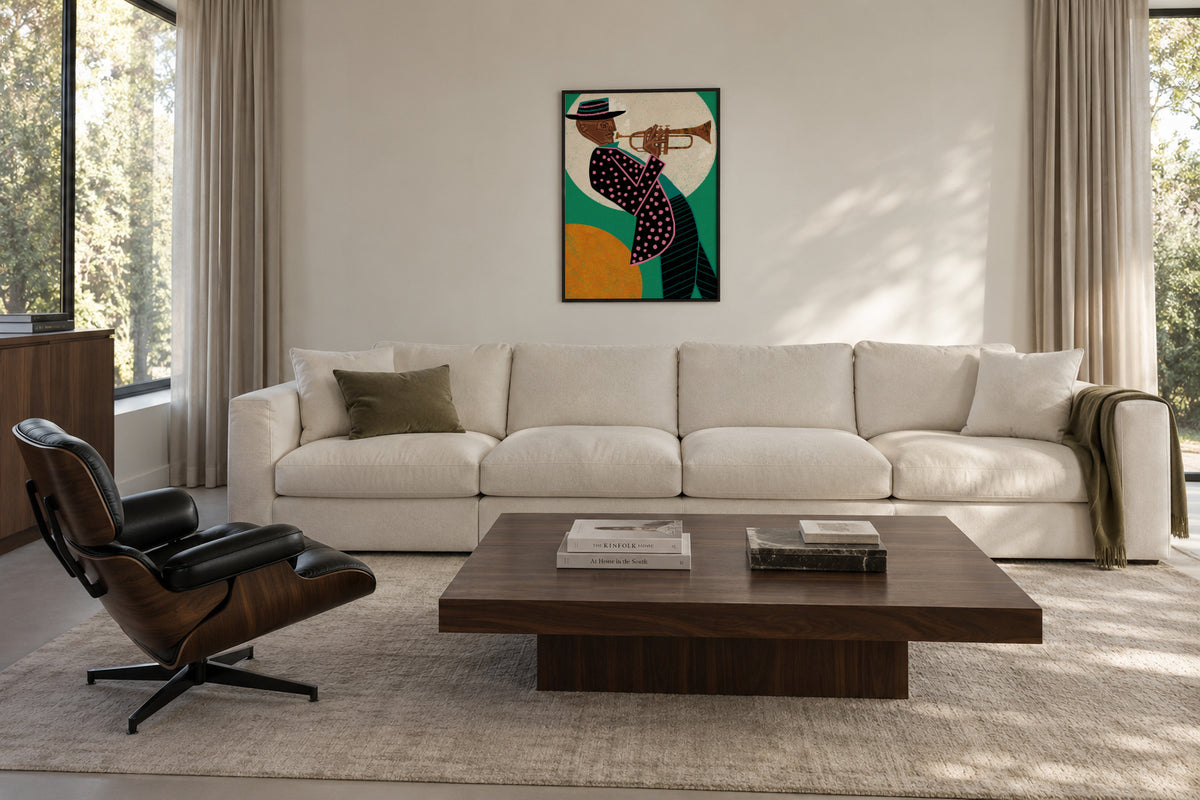 MUSICIAN GUY I - Framed poster in an interior