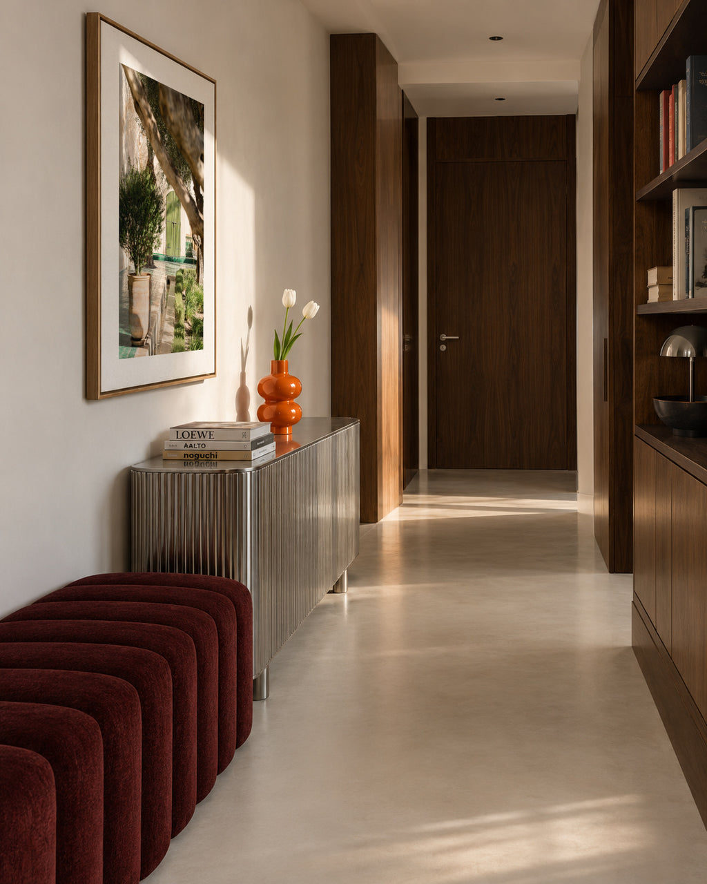 Le Jardin Secret - Framed canvas in an interior