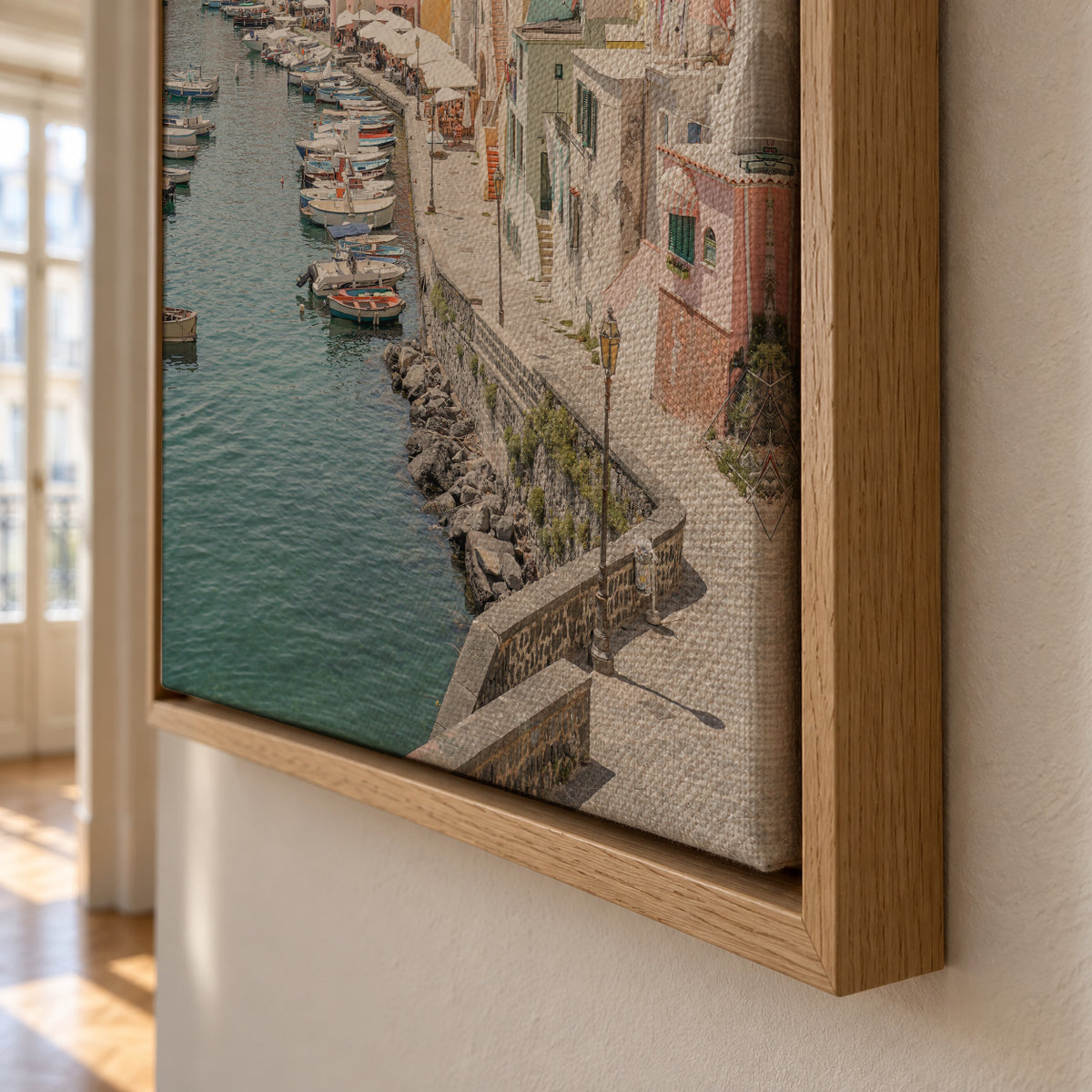 Procida Island - Framed canvas detail