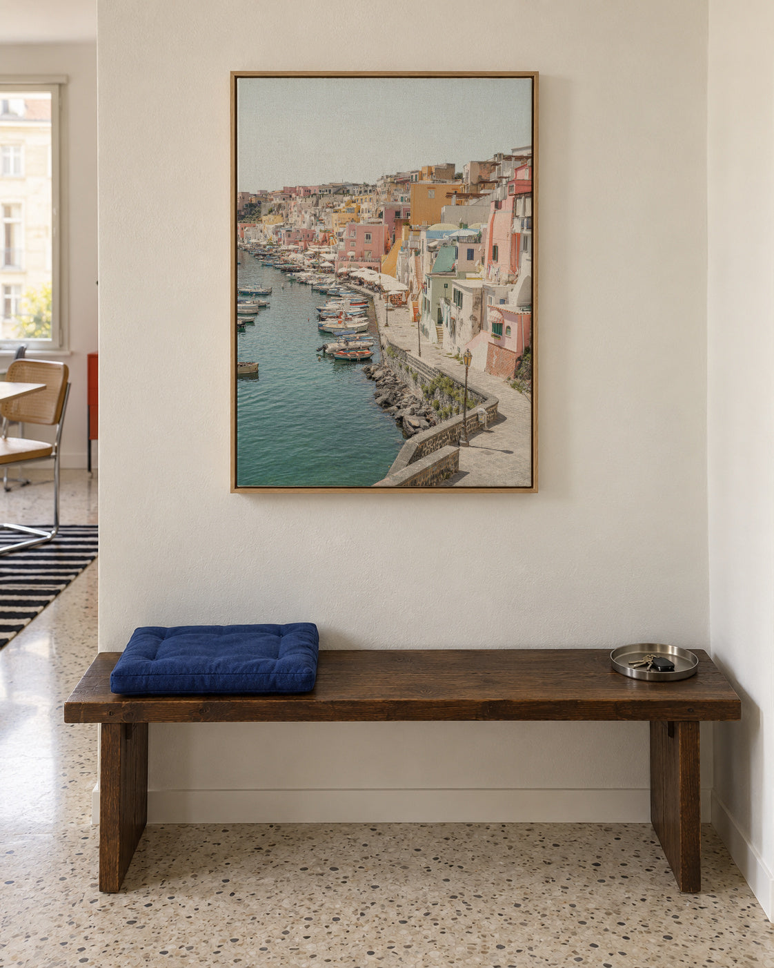 Procida Island - Framed canvas in an interior