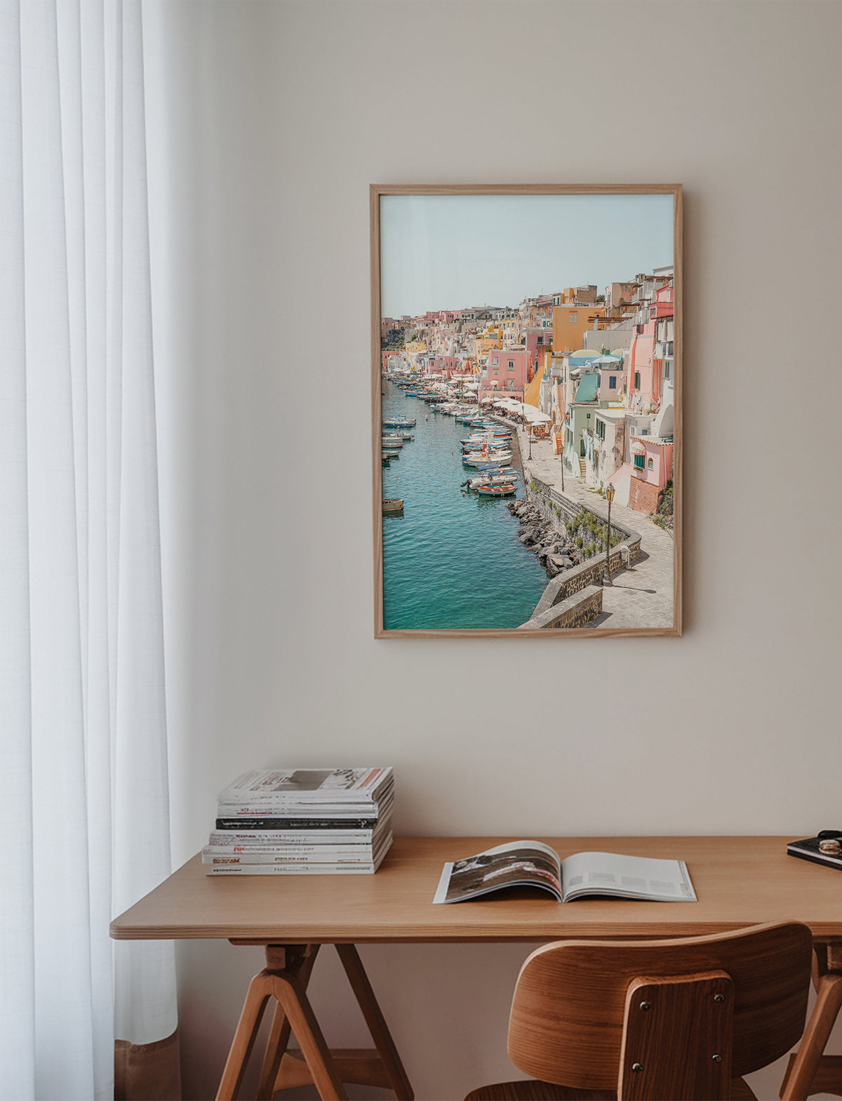 Cuadro de ciudades Procida puerto colorido – Product2