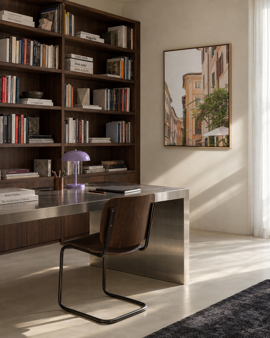 Streets of Rome - Framed canvas in an interior