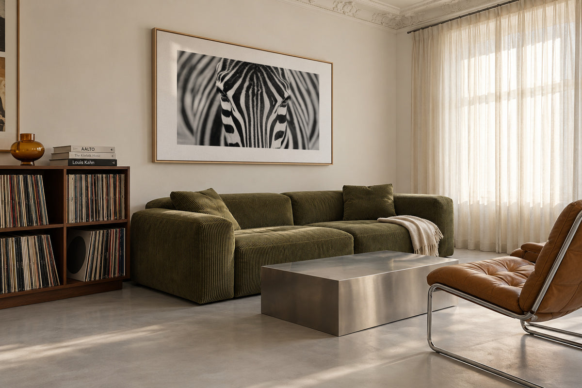 Zepra - Framed canvas in an interior