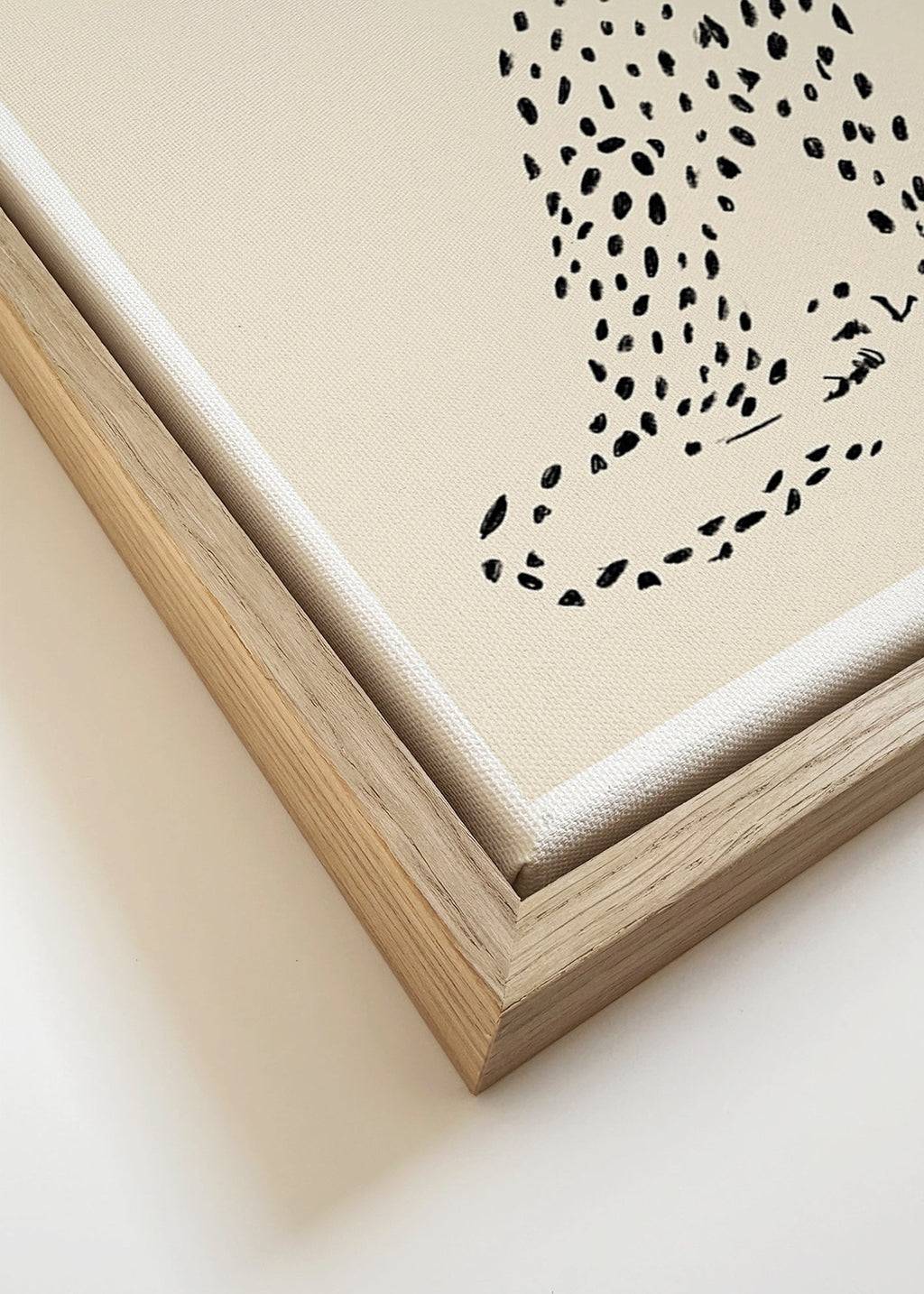 Cuadro de guepardo minimalista – Canvas detail