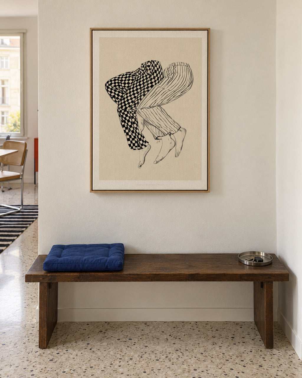 Jlr Love1 Copy - Framed canvas in an interior