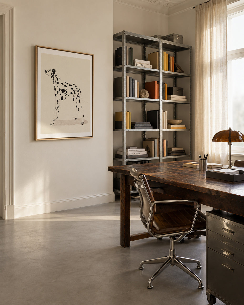 Pandc Dalmation - Framed canvas in an interior