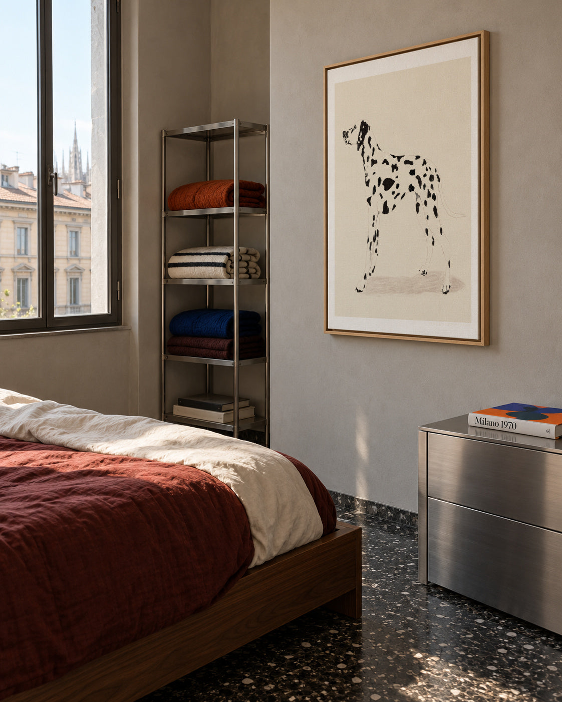 Pandc Dalmation - Framed canvas in an interior