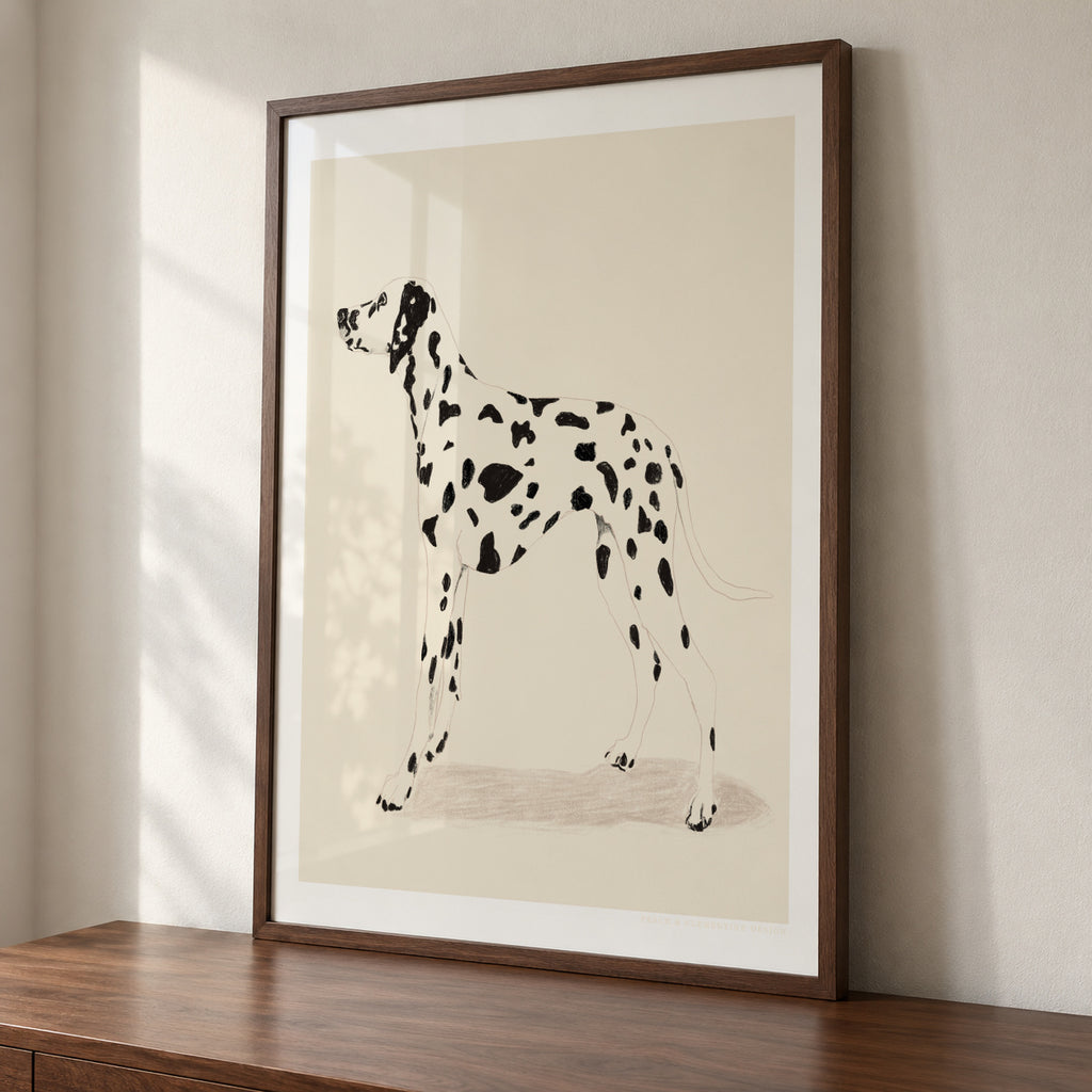 Pandc Dalmation - Framed poster detail
