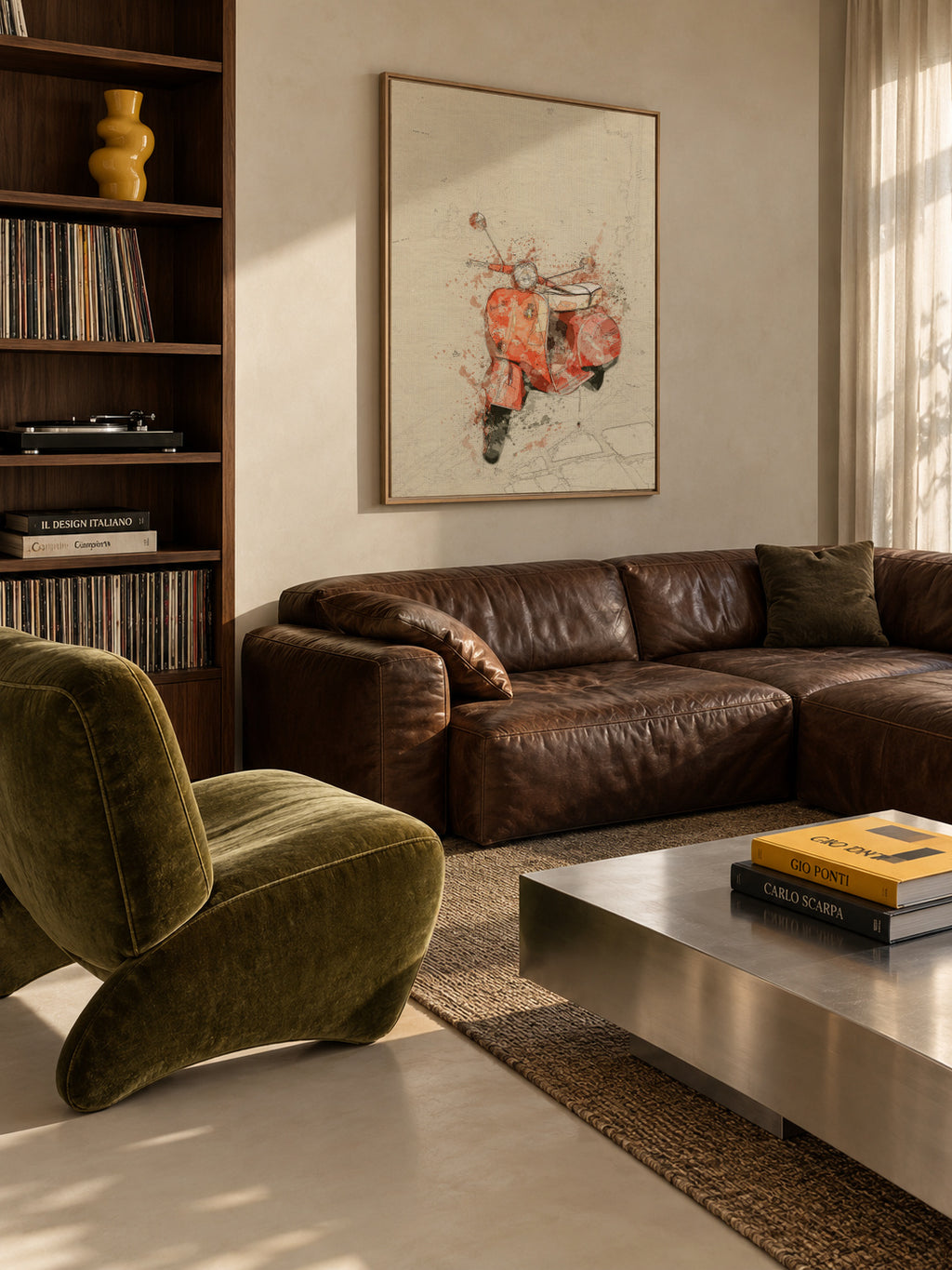 vespa - Framed canvas in an interior