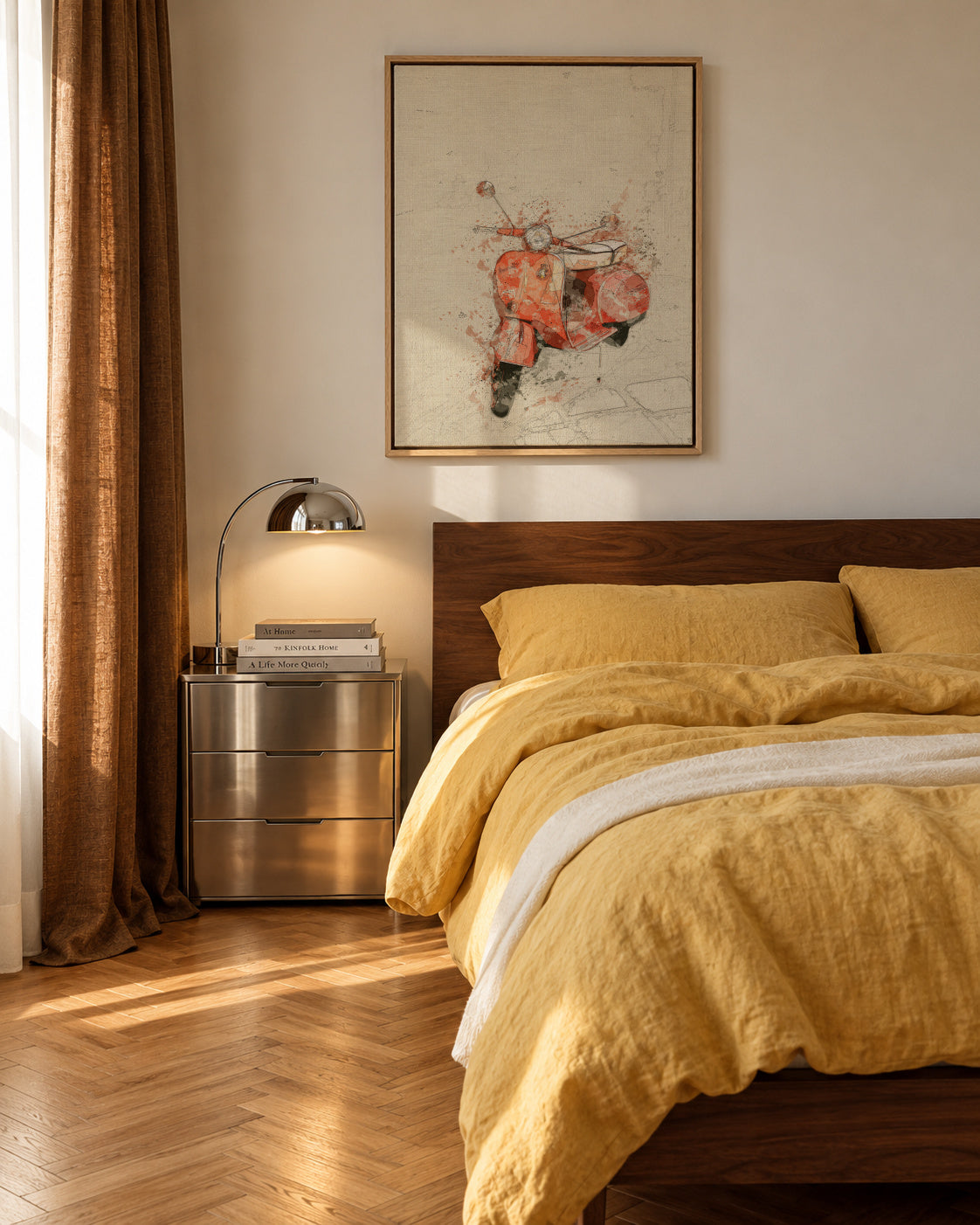vespa - Framed canvas in an interior