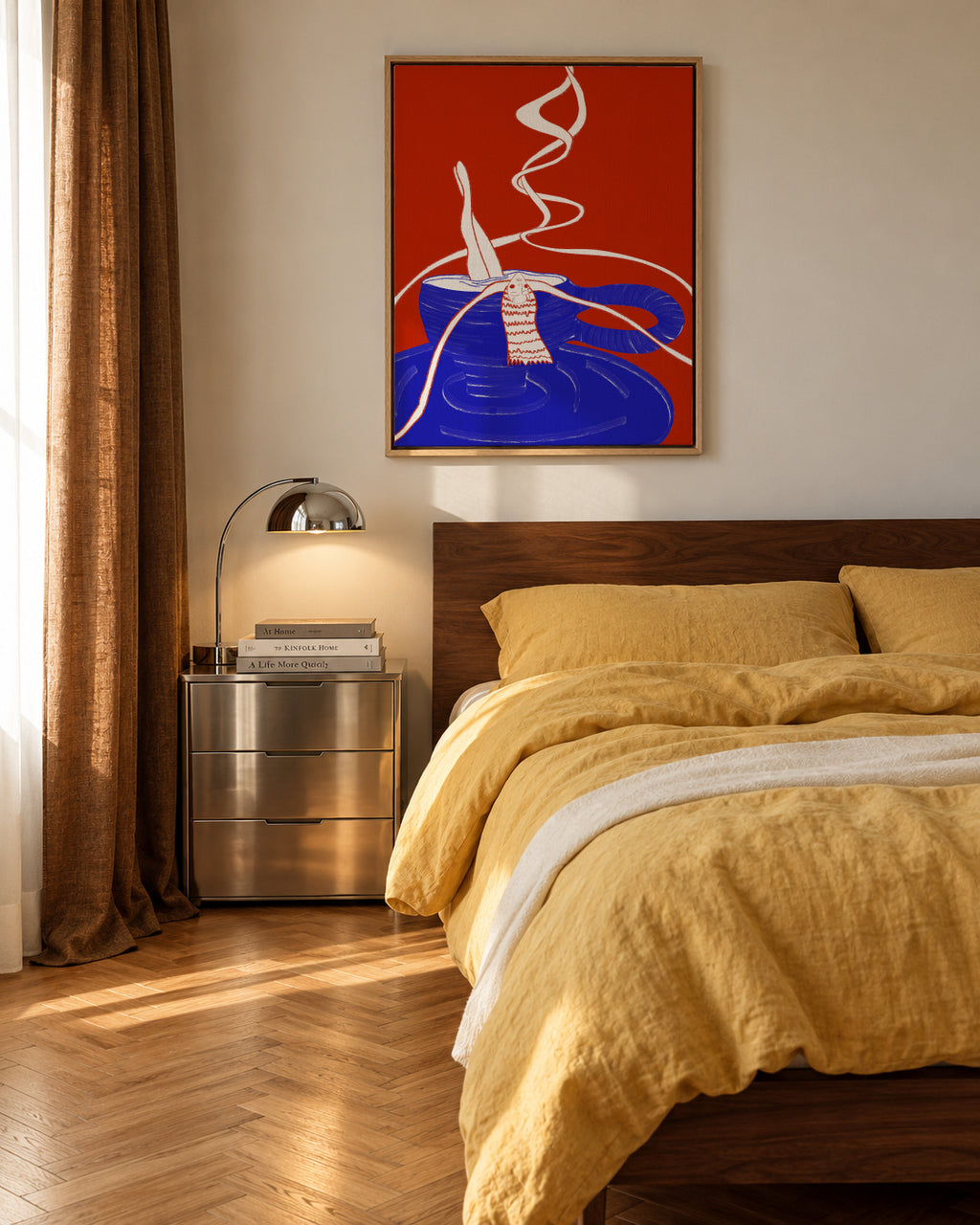 coffee feels like home - Framed canvas in an interior