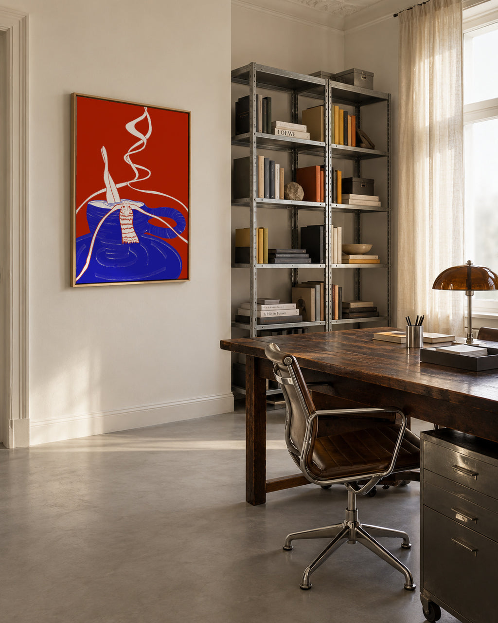 coffee feels like home - Framed canvas in an interior