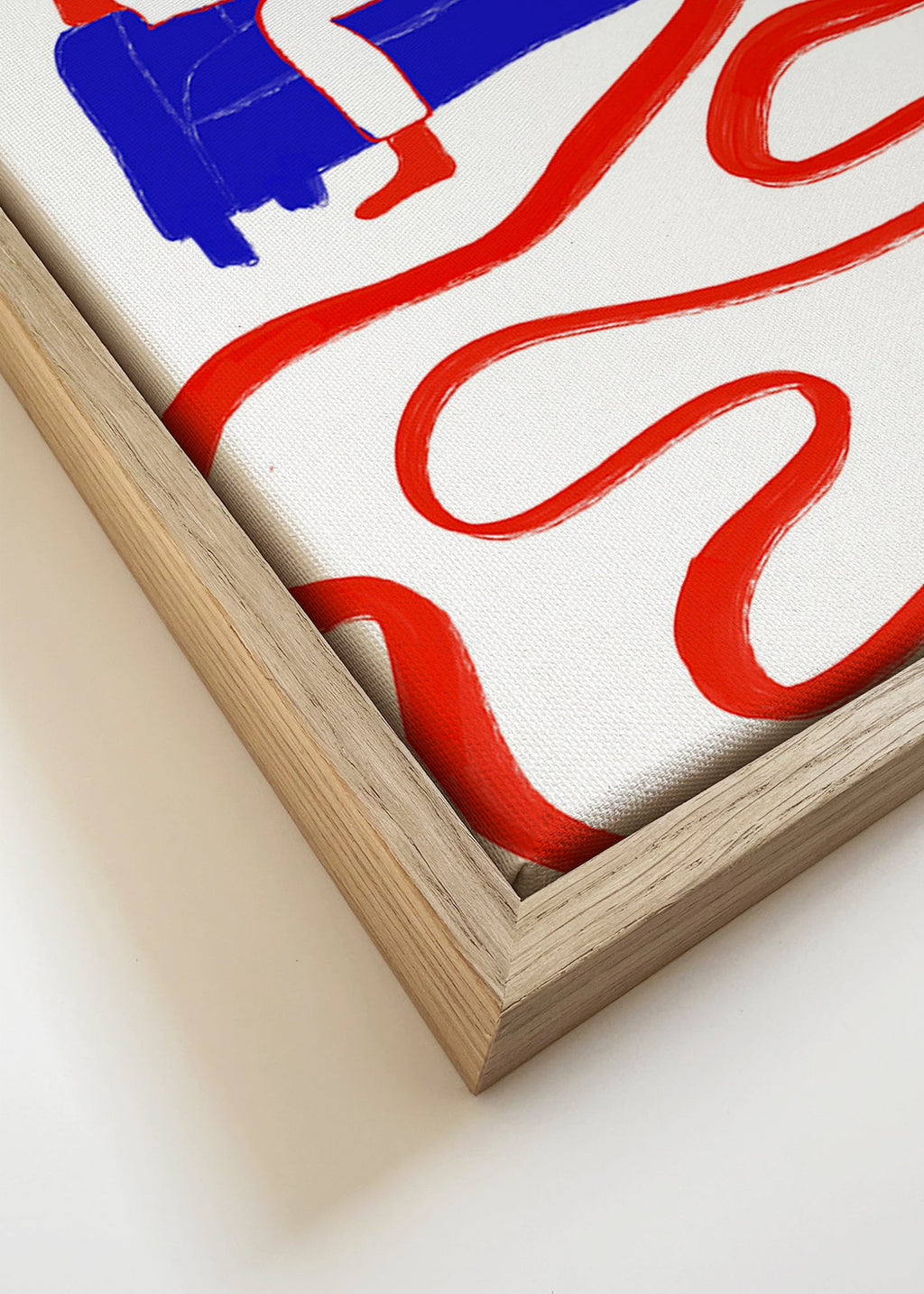 Ilustración de figura recostada en sofá – Canvas detail