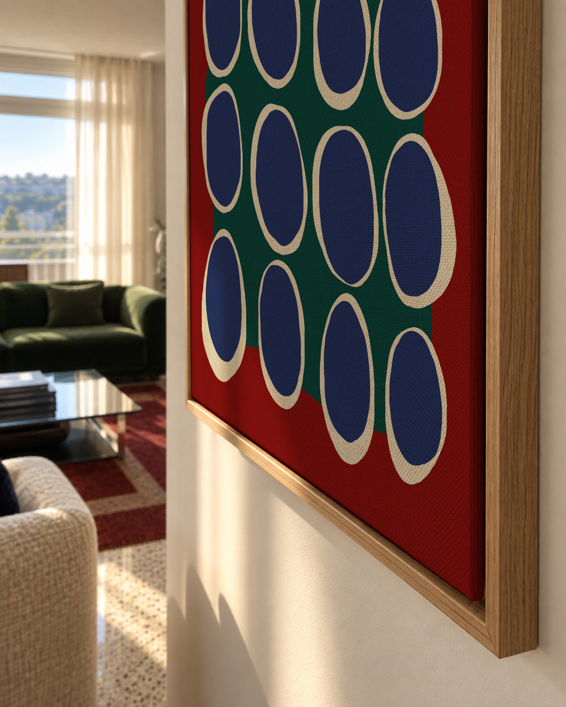 Color Harmony - Framed canvas detail