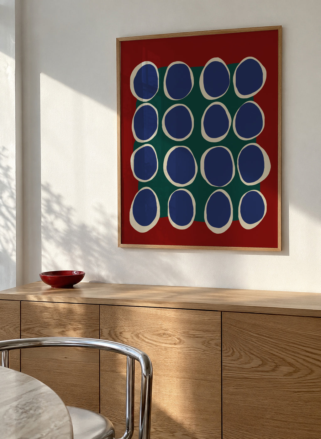 Color Harmony - Framed poster in an interior