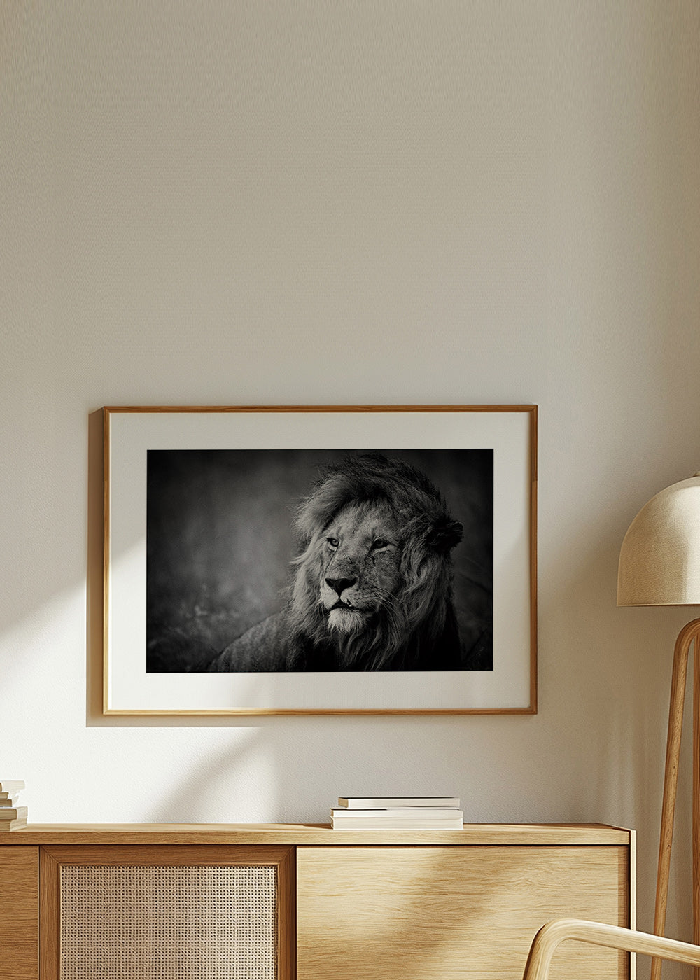 Cuadro león en retrato cinematográfico – Product2