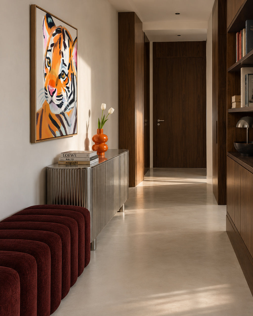 Tiger - Framed canvas in an interior