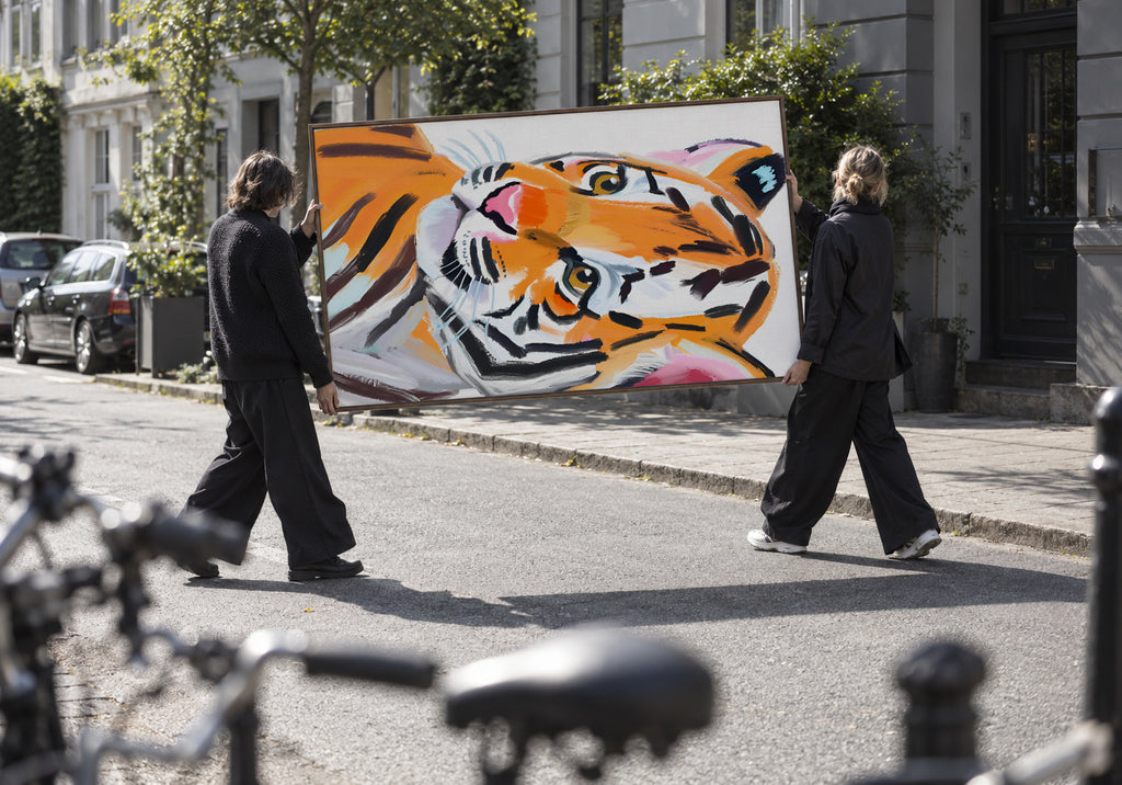 Tiger - Framed canvas in an interior