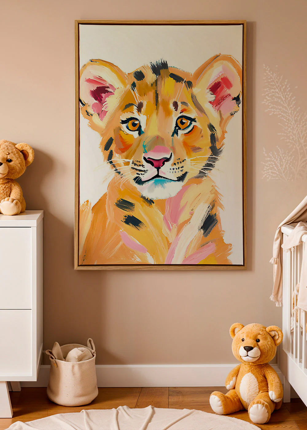 Cuadro tigre bebé ilustrado – Canvas1