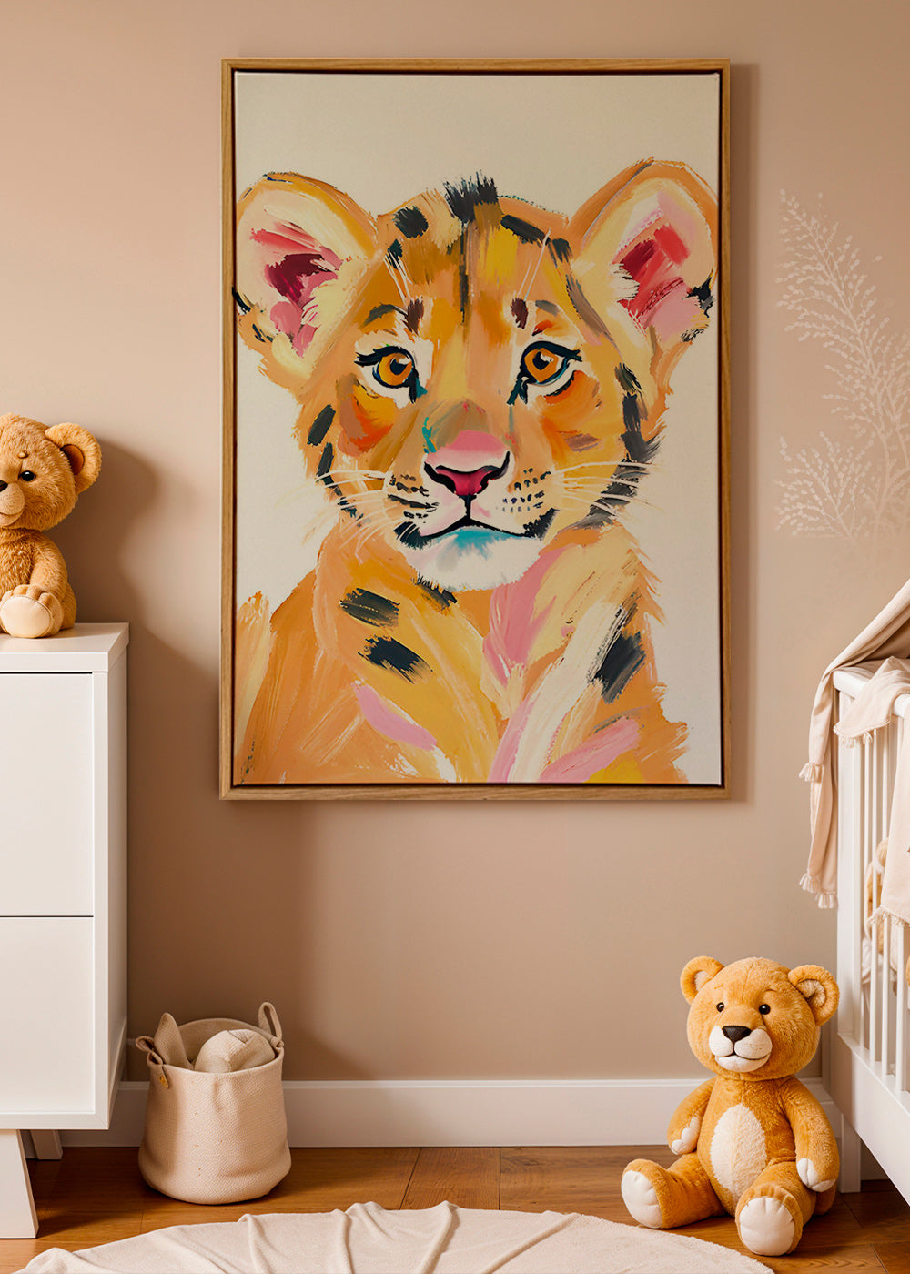 Cuadro tigre bebé ilustrado – Canvas2