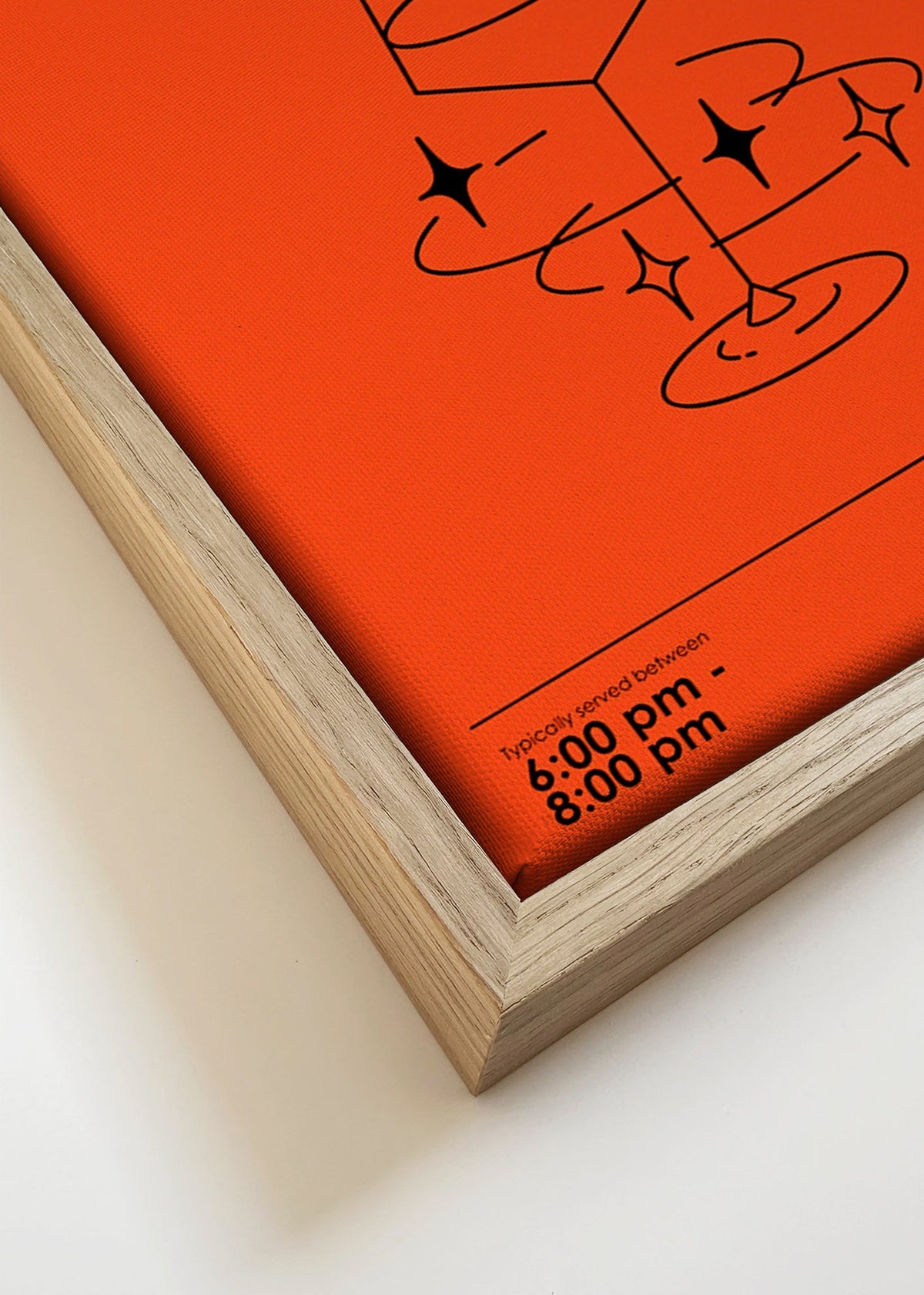 Cuadro de cocina Aperitivo italiano gráfico – Canvas detail