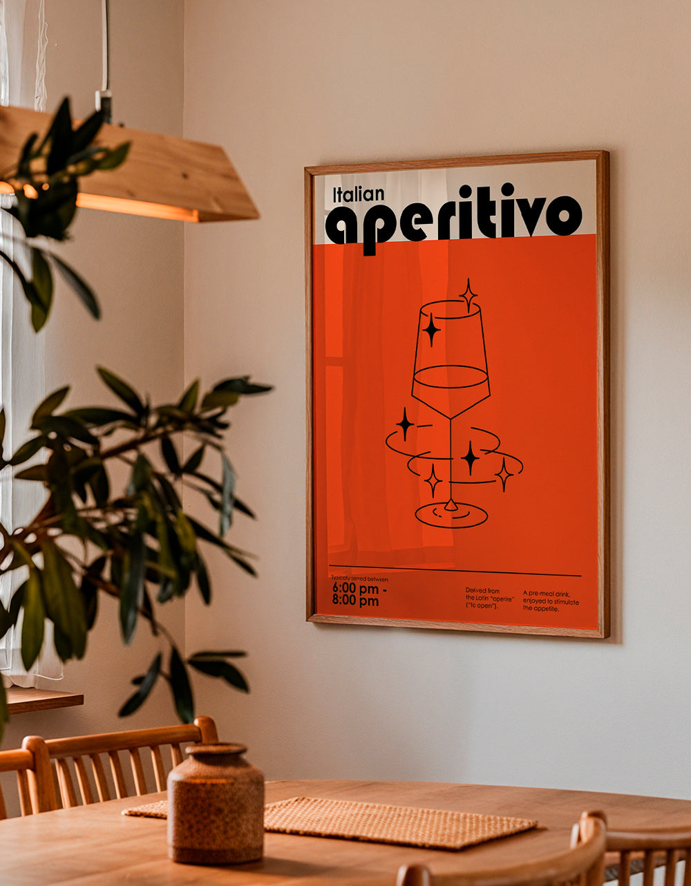 Cuadro de cocina Aperitivo italiano gráfico – Product2