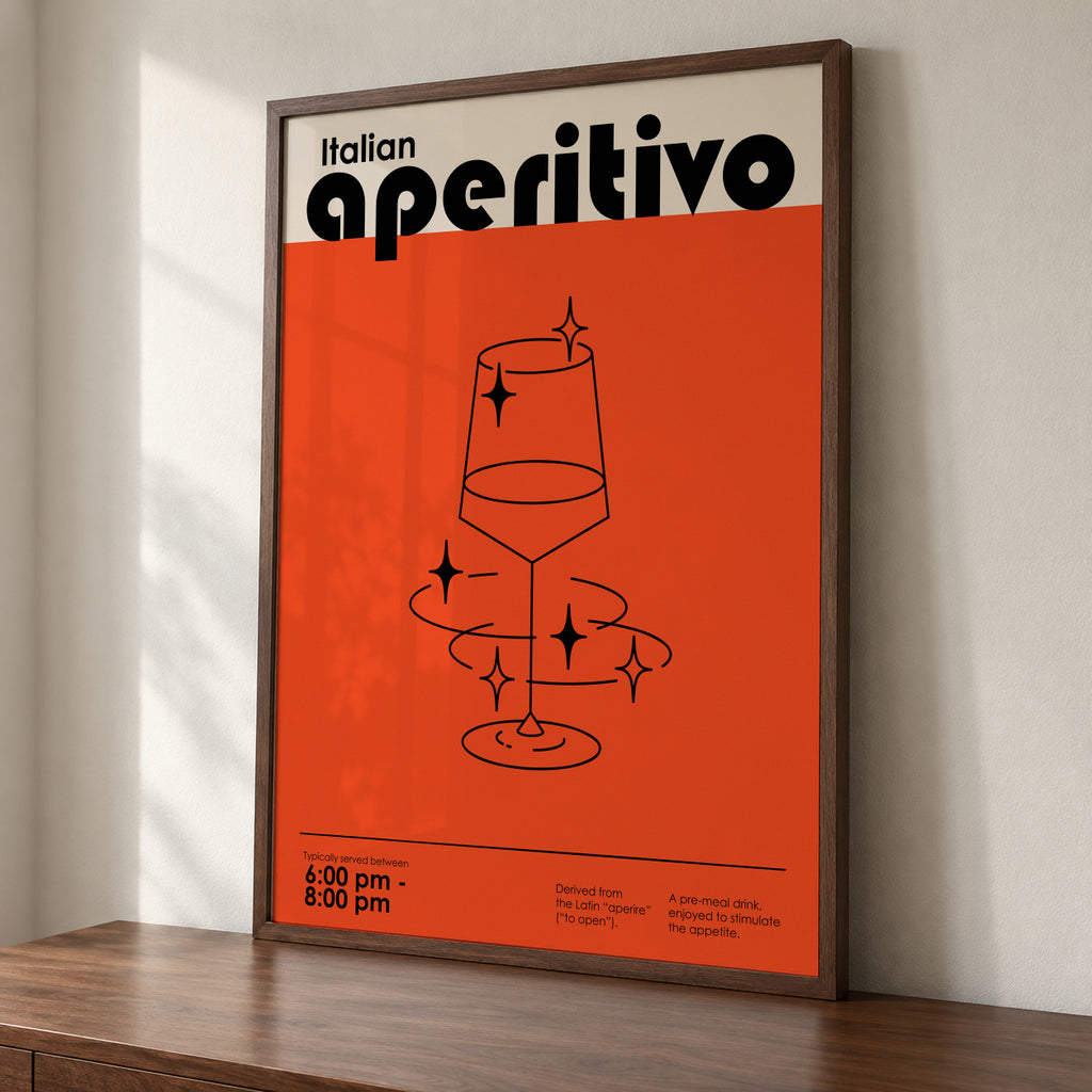 Italian Aperitivo - Framed poster detail
