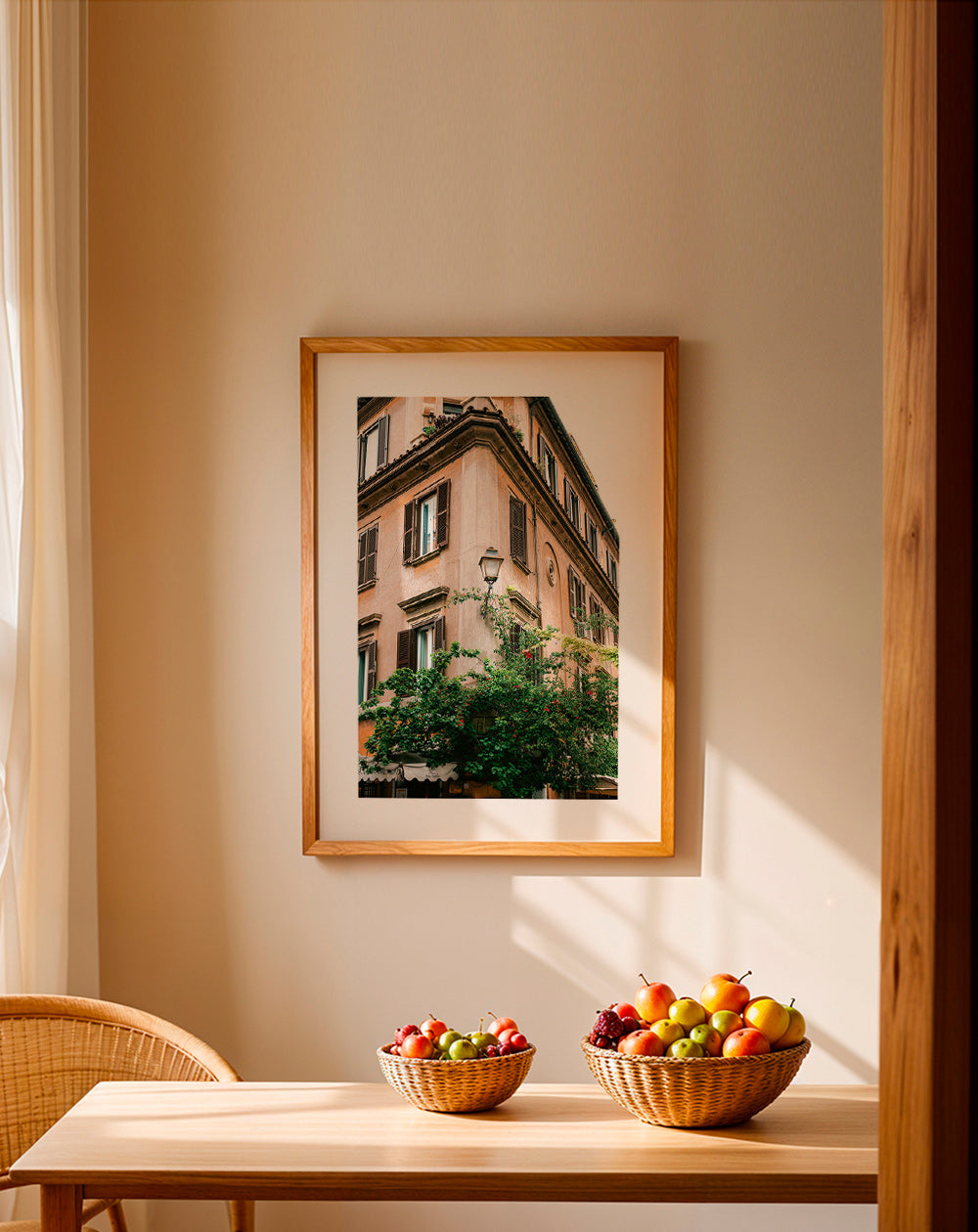 Cuadro de ciudades: esquina romana con vegetación – Product2