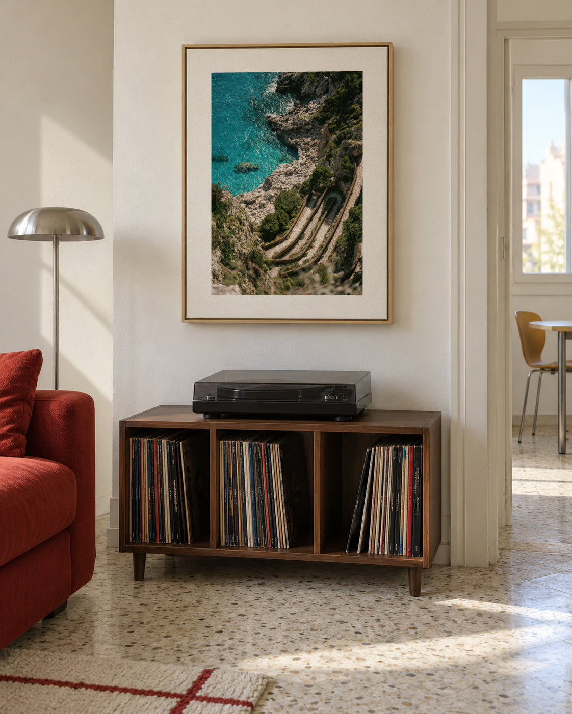 Gardens of Augustus - Framed canvas in an interior