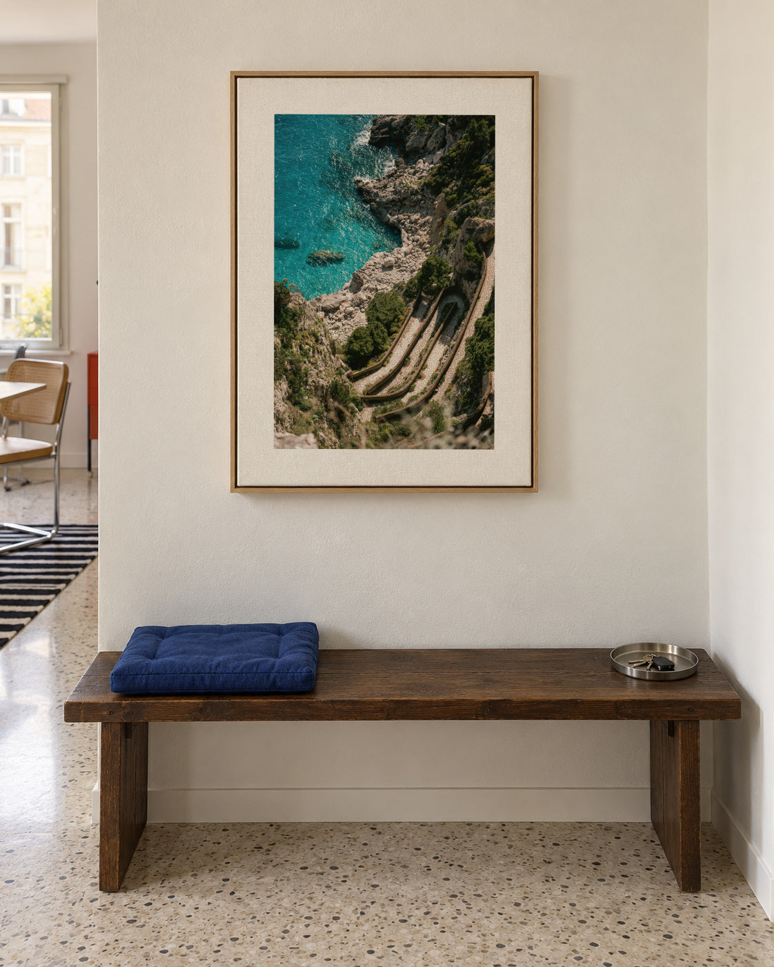 Gardens of Augustus - Framed canvas in an interior