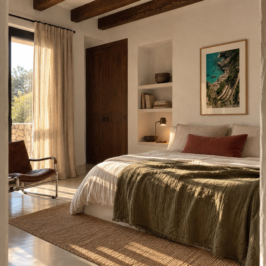 Gardens of Augustus - Framed poster in an interior