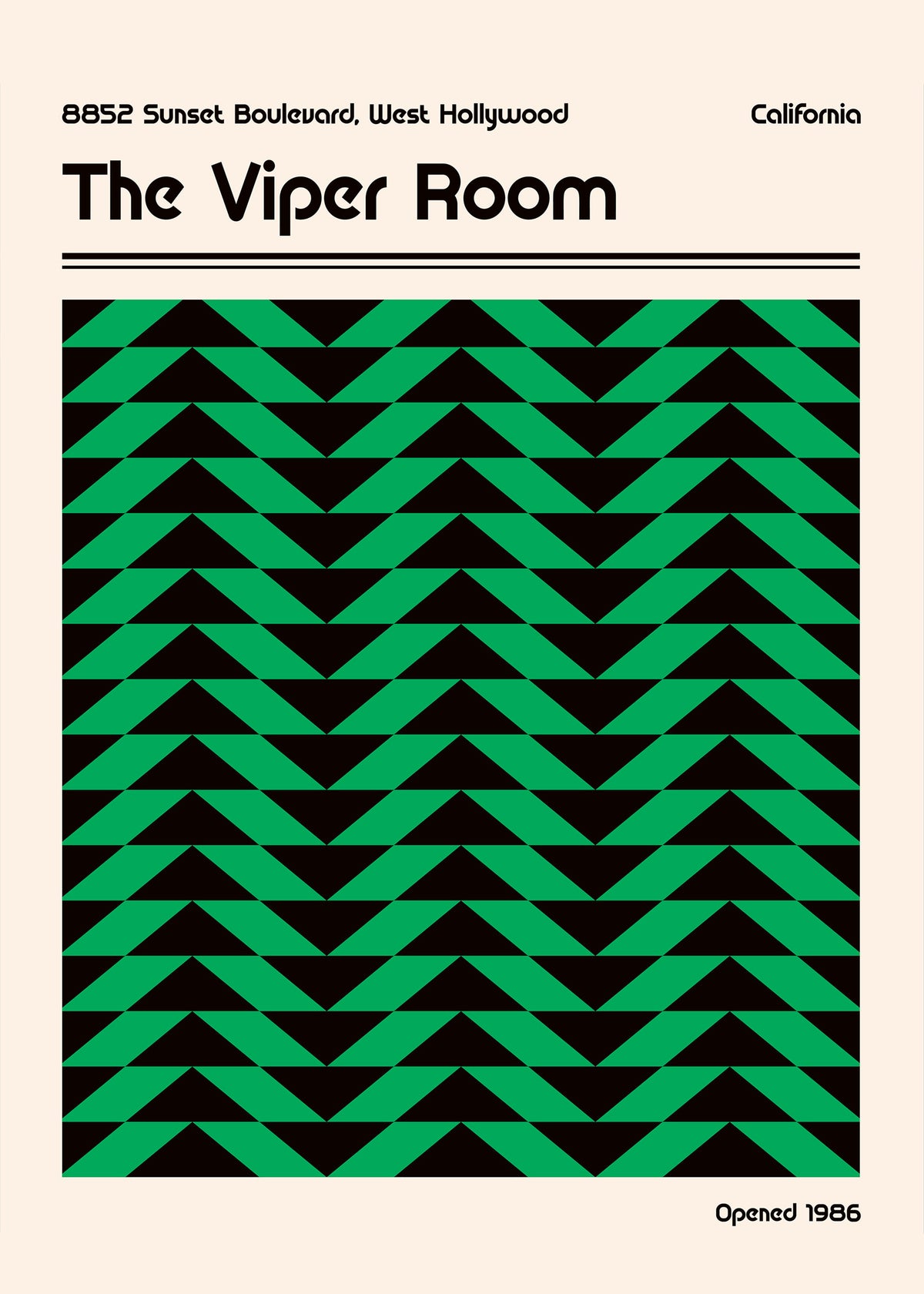 Viper Room Retro - Unframed art print