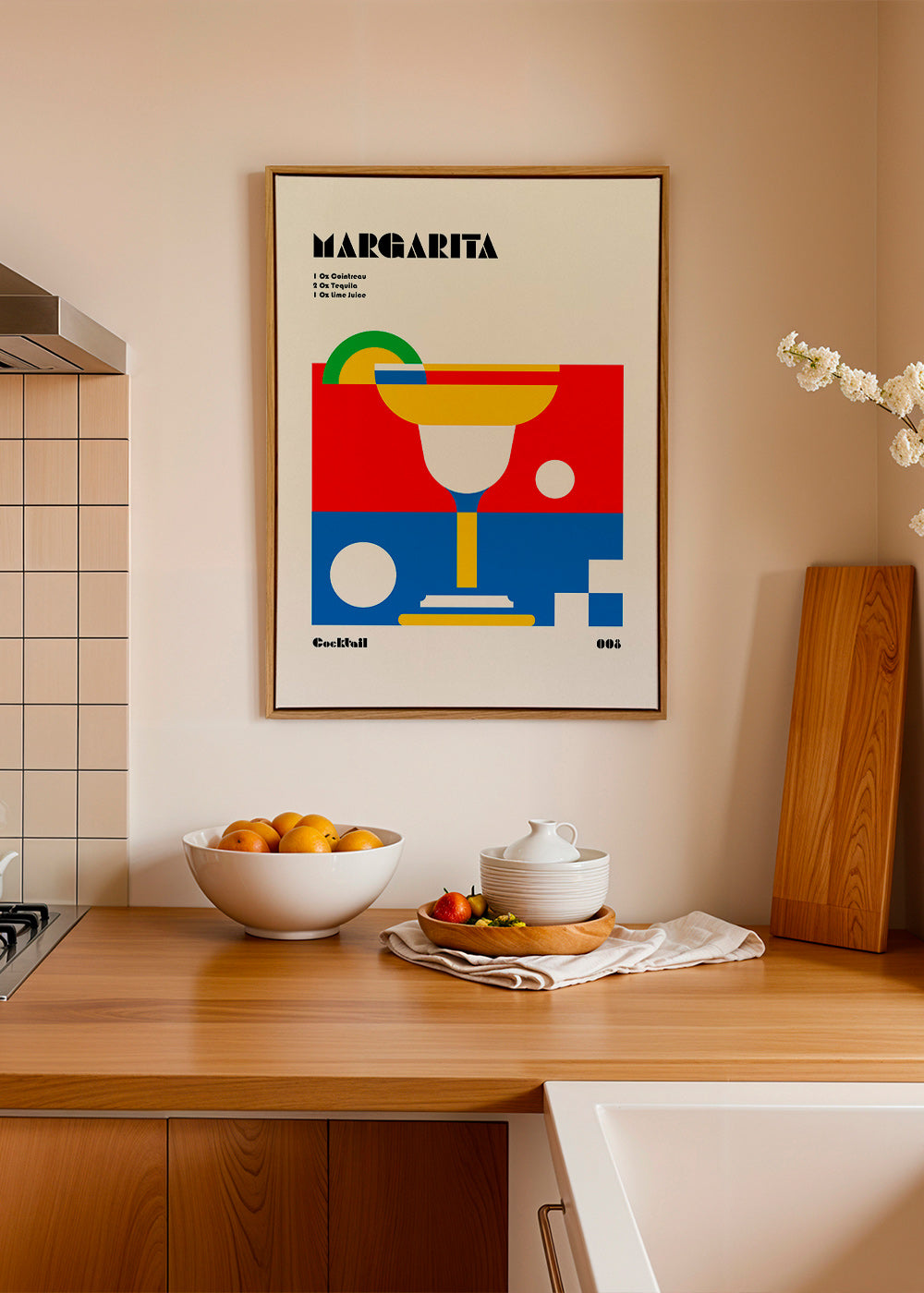 Cuadro de cocina Margarita estilo Bauhaus – Canvas1