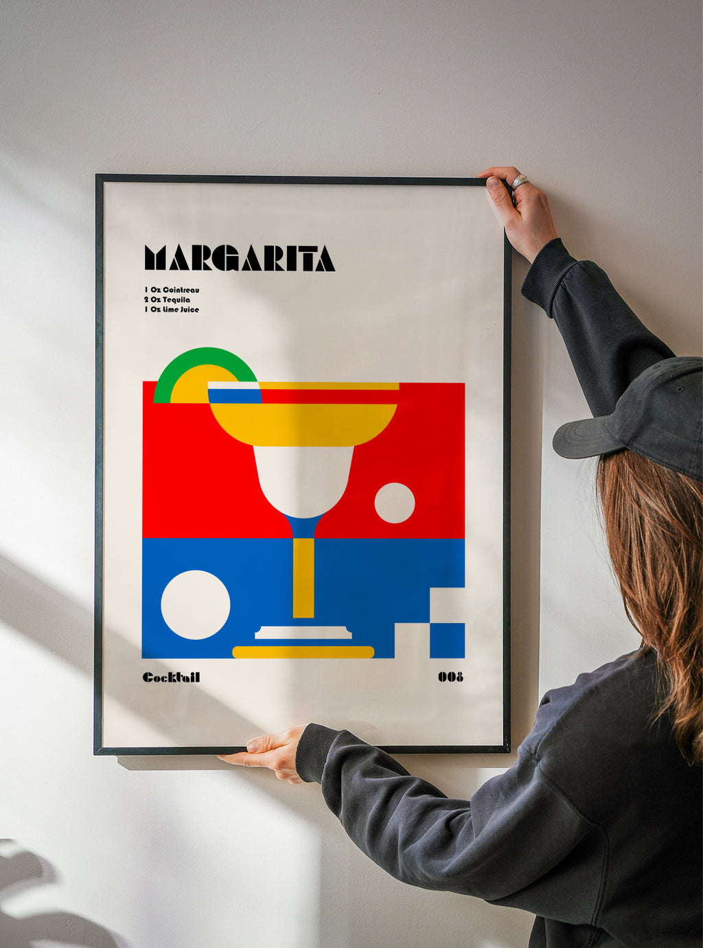 Margarita Bauhaus Cocktail - Framed poster detail