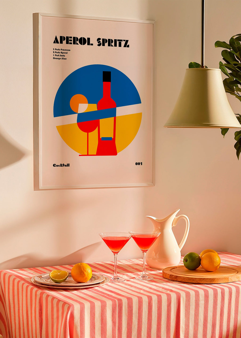 Cuadro de cocina Aperol Spritz geométrico – Product2