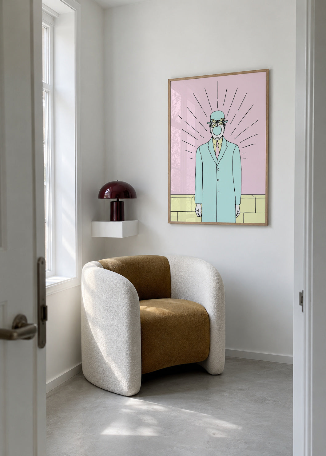 The Son Of Man - Framed poster in an interior