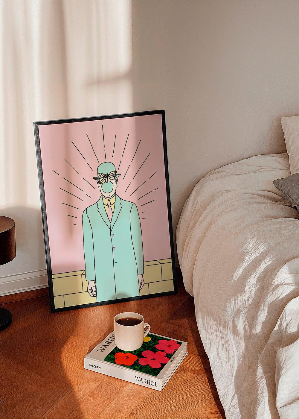 Ilustración surreal de figura con manzana – Product2