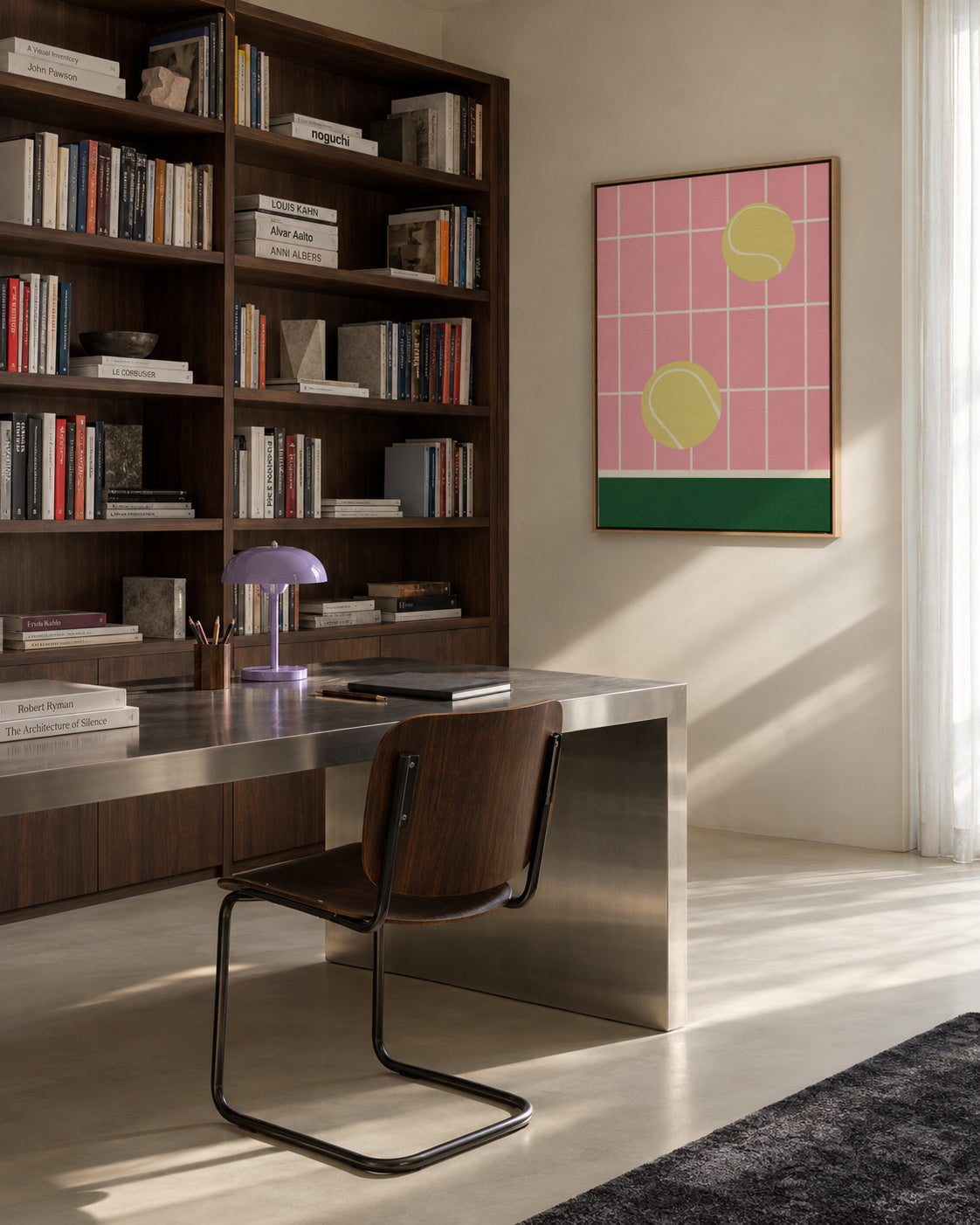 Tennis Kitchen - Framed canvas in an interior