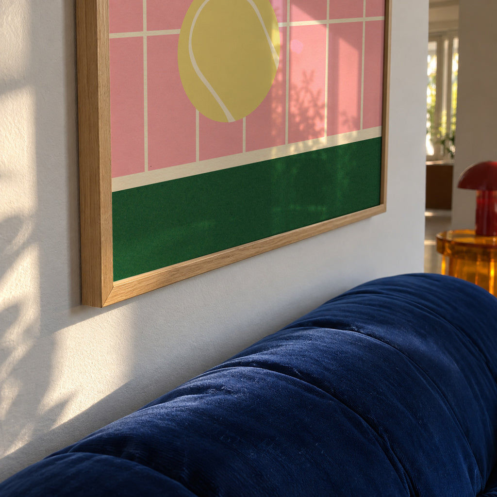 Tennis Kitchen - Framed poster detail