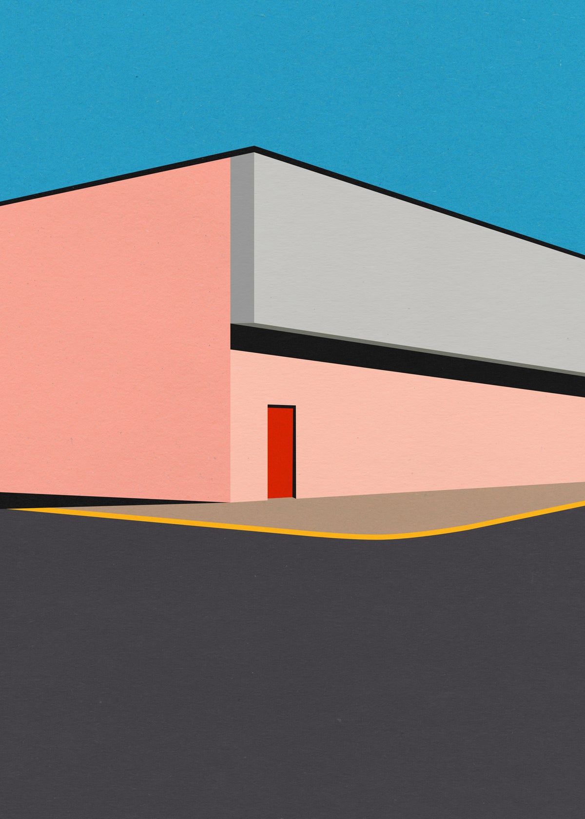 Warehouse Illustration - Unframed art print