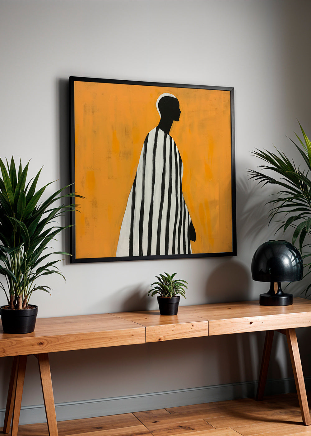 Cuadro abstracto de figura en perfil – Product2