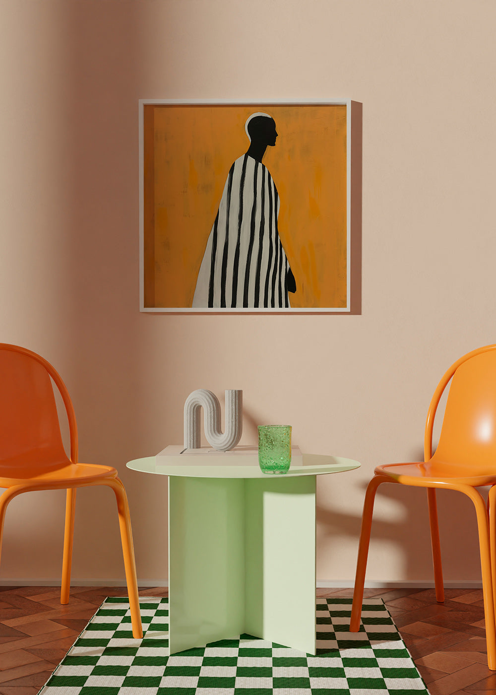 Cuadro abstracto de figura en perfil – Product3