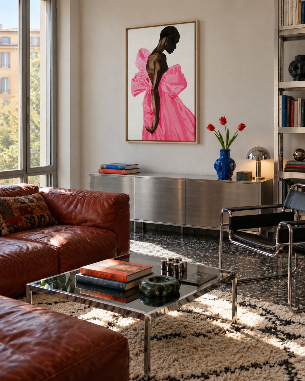 Bloom - Framed canvas in an interior
